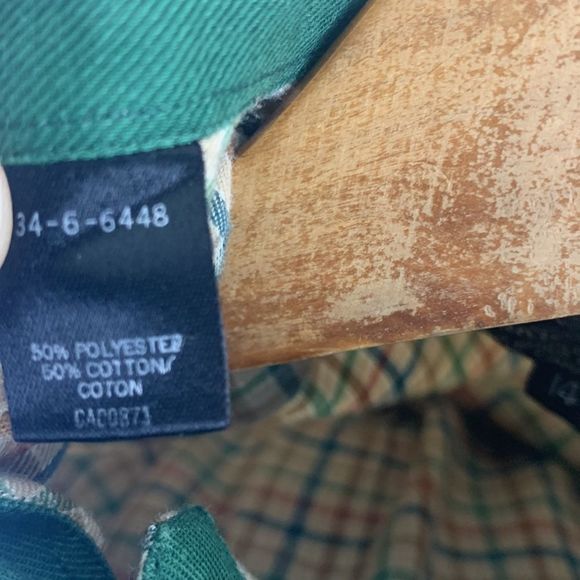 Countess Mara Gingham Plaid Button Up Blouse Size Medium - Picture 6 of 7